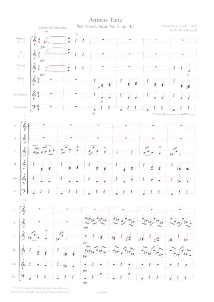 Anitras Tanz aus Peer Gynt Suite Nr.1 op.46