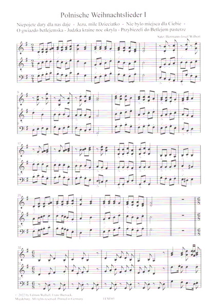 Polnische Weihnachtslieder Band 1