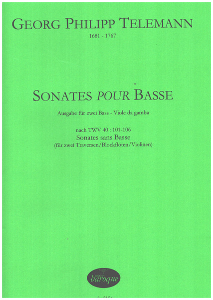 Sonates pour Basse nach TWV40:101-106