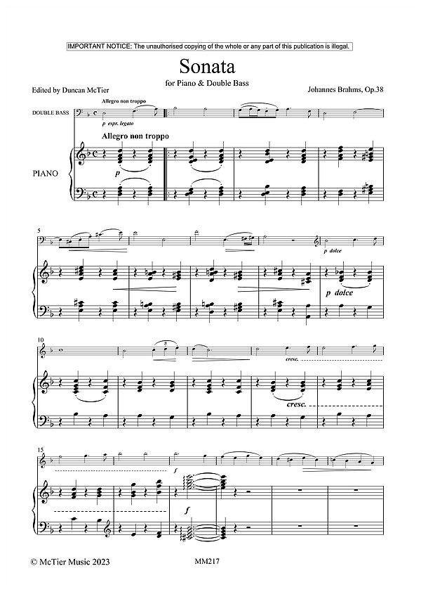 Sonata in D Minor op.38