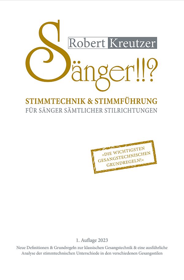 Sänger!!? - Stimmtechnik & Stimmführung