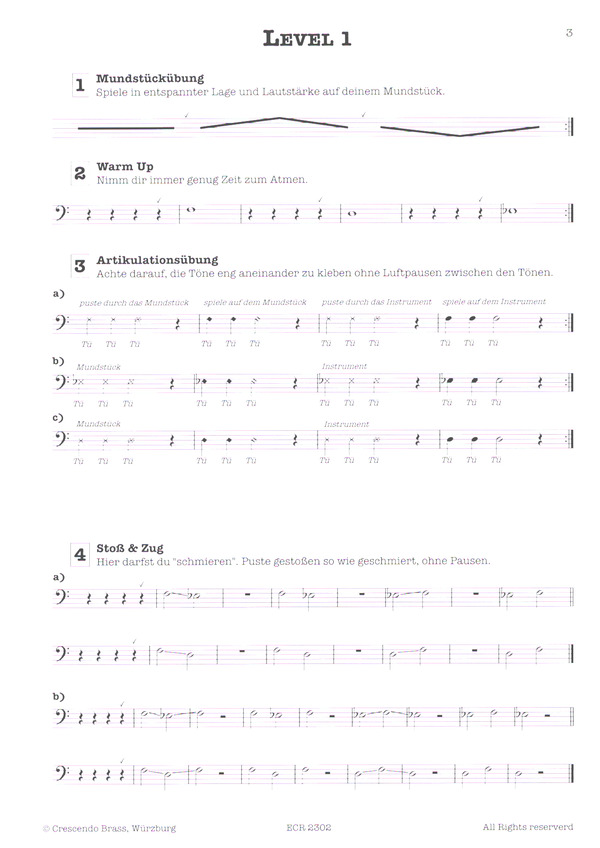 Basic Brass - Daily Studies for developing trombonists  (dt)