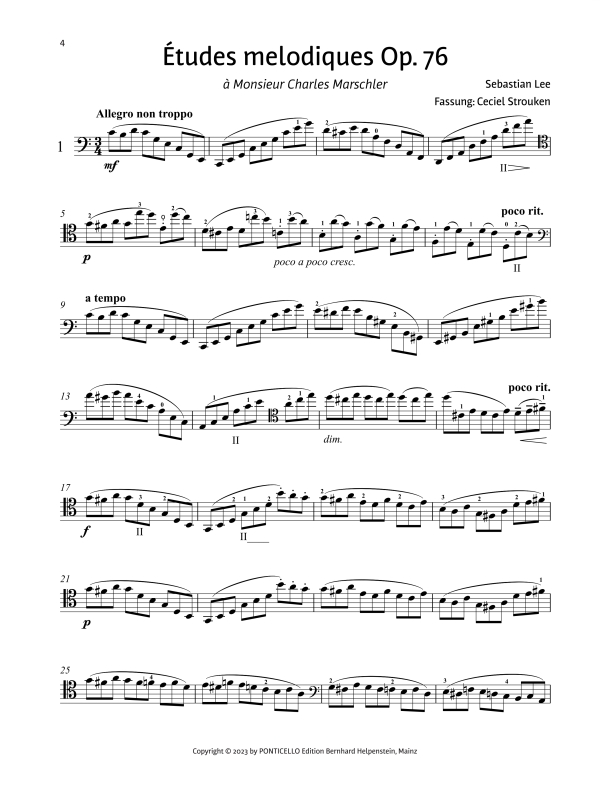 6 Études mélodiques op.76