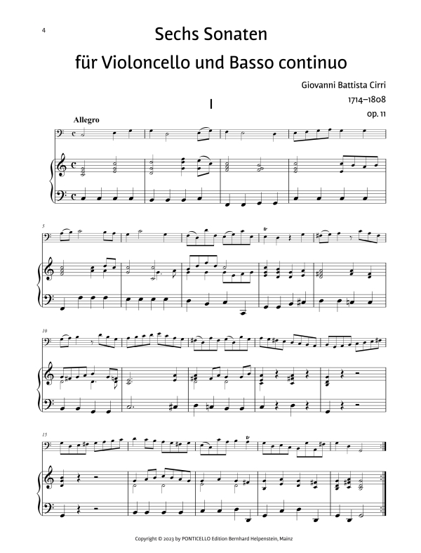 6 Sonaten op.11