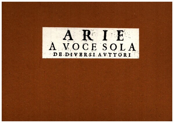 Arie e voce sola de diversi autori