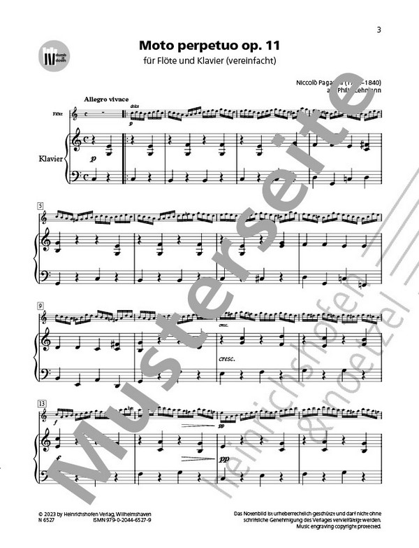 Moto perpetuo op.11  (+QR-Codes)