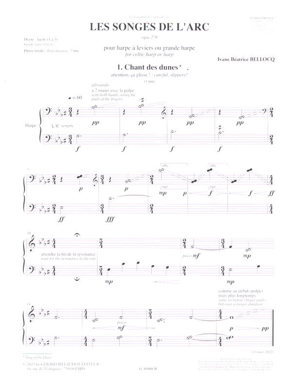 Les songes de l'arc op.270