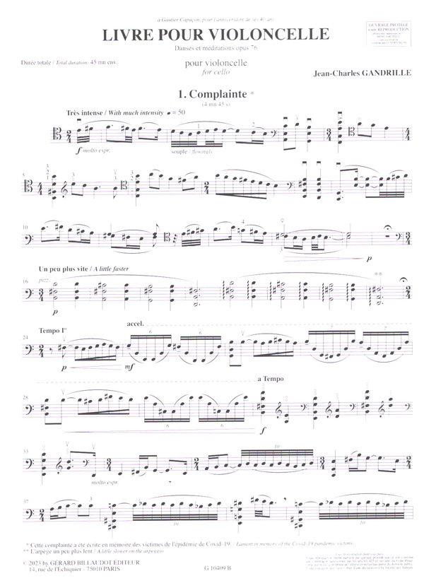 Livre - Danses et Méditations op.76