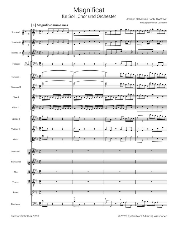 Magnificat D-dur BWV243
