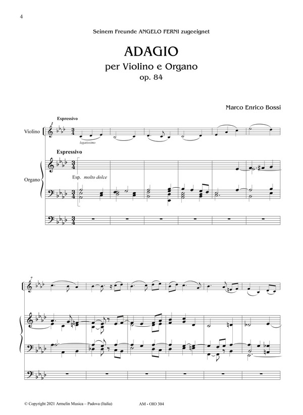 Opere per strumenti e organo. Partitura