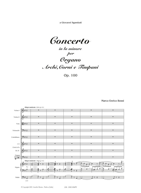 Concerto in la minore per organo e orchestra, op. 100