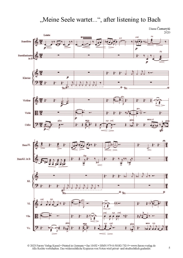 "Meine Seele wartet...", after listening to Bach
