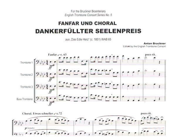 Dankerfüllter Seelenpreis (Fanfar und Choral)