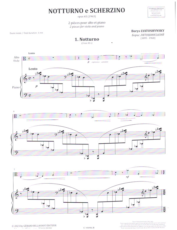 Notturno e Scherzino op.65