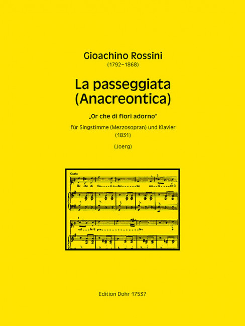 La passeggiata (Anacreontica) 'Or che die fiori adorno'
