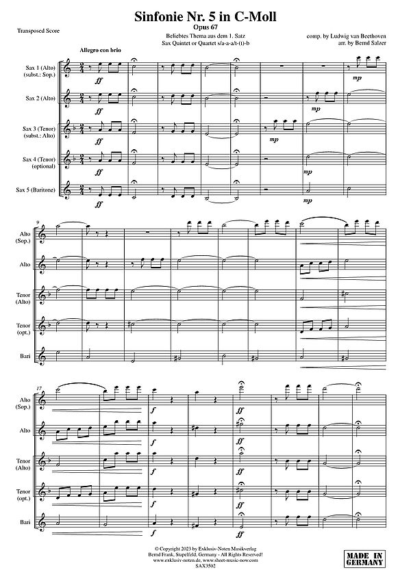 Sinfonie c-Moll Nr.5 op.67