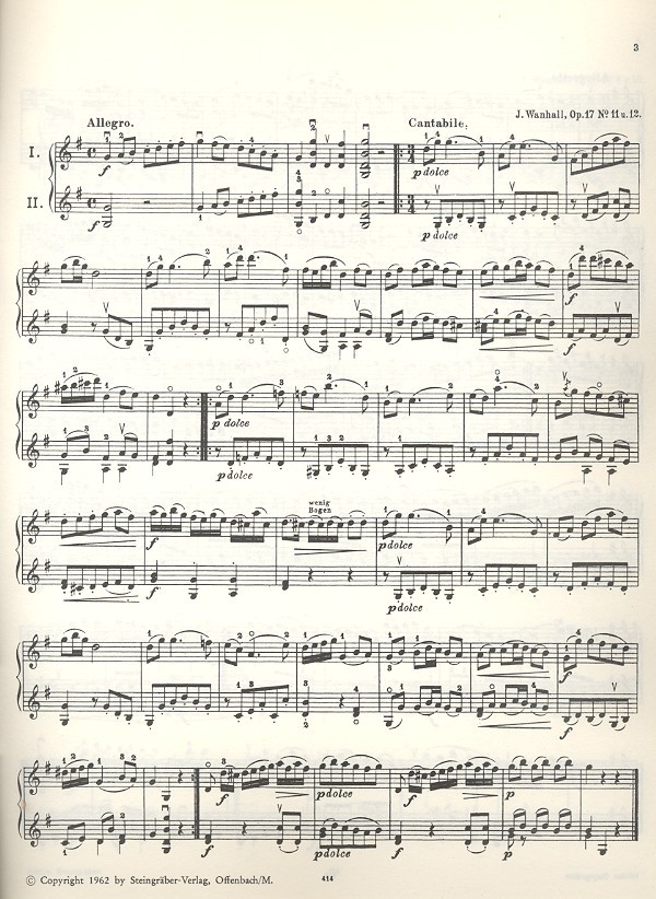 50 Violin-Duette älterer Meister Band 3 (1.-3. Lage)