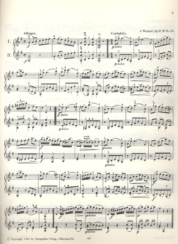 50 Violin-Duette älterer Meister Band 3 (1.-3. Lage)