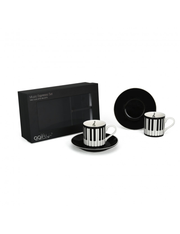 Espressotassen mit Untertassen Tastatur  0,11l