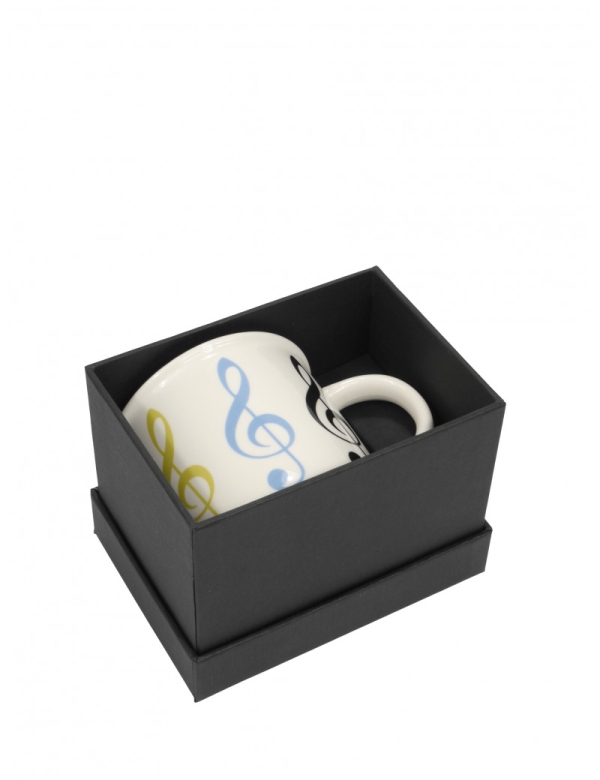 Tasse Violinschlüssel bunt 350ml (New Bone China)