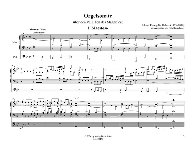 Orgelsonate über den 8. Ton des Magnificat