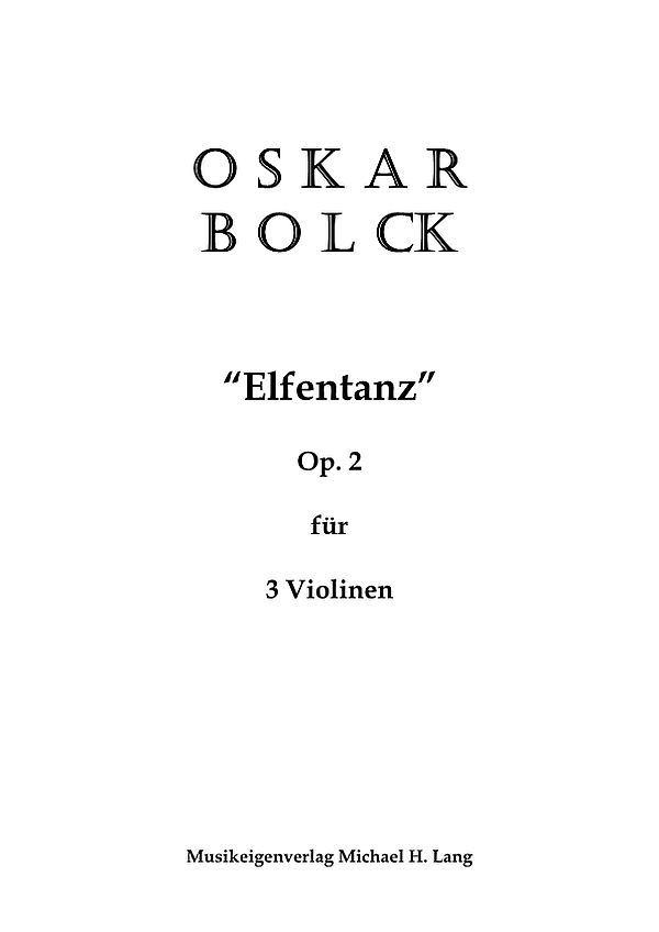 Elfentanz op.2