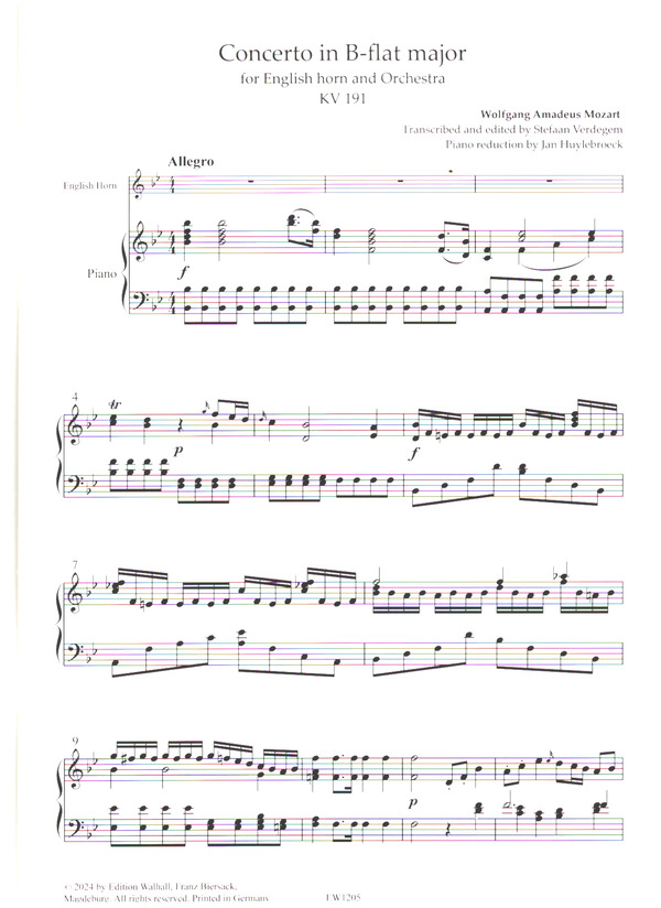 Konzert B-Dur KV191