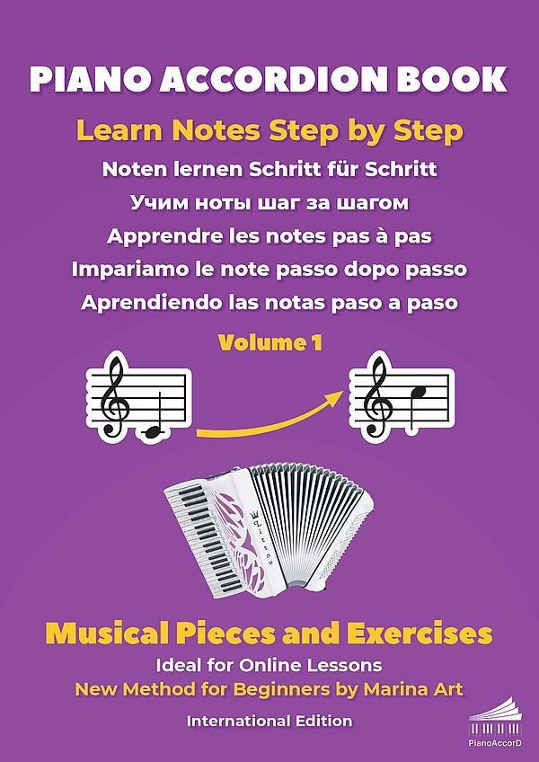 Piano Accordion Book Vol.1: Musical Pieces and Exercices