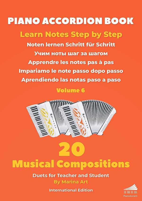 Piano Accordion Book Vol.6: 20 Musical Compositions