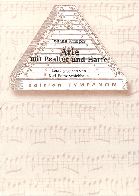 Arie mit Psalter und Harfe