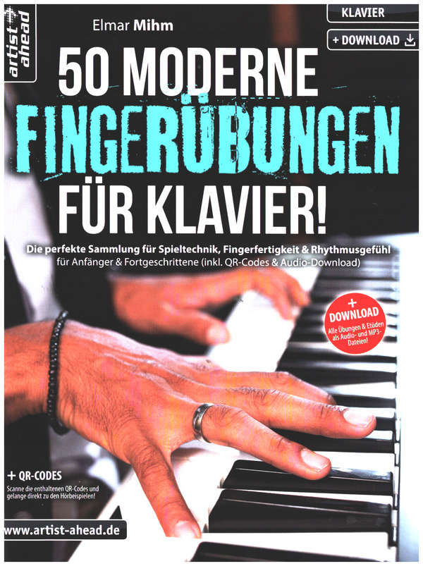 50 moderne Fingerübungen (+Online Audio)