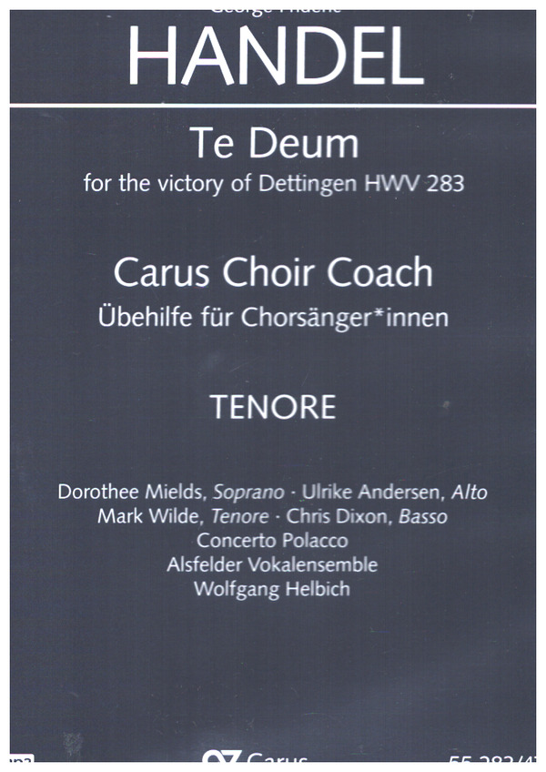 Te Deum for the victory of Dettingen HWV 283 - Chorstimme Tenor