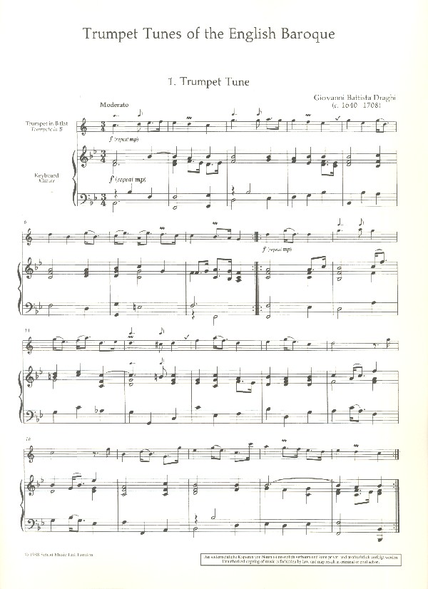 Trumpet Tunes of the English Baroque