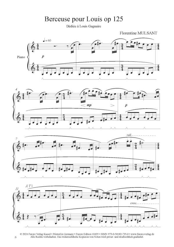 Berceuse pour Louis op.125 (2023)