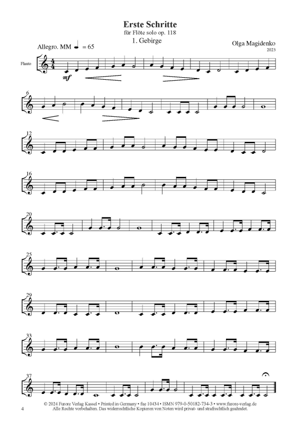 Erste Schritte (First  Steps) op.118 (2023)