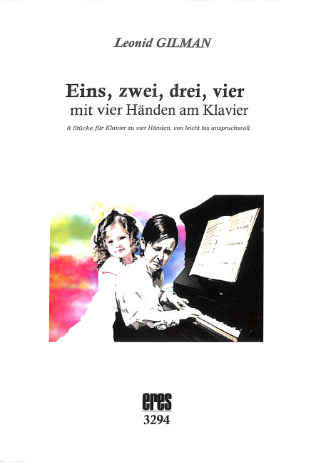 Eins zwei drei vier mit 4 Händen am Klavier