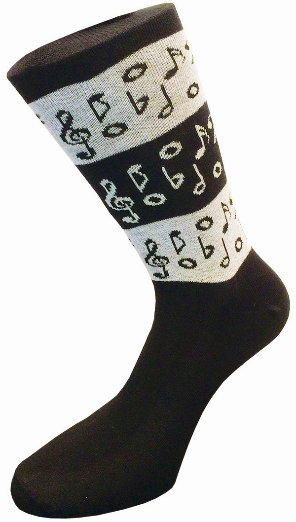 Socks 'Music Notes' black/white
