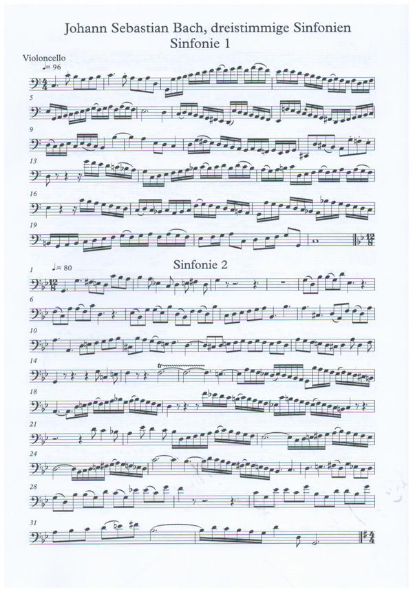 3 dreistimmige Sinfonien