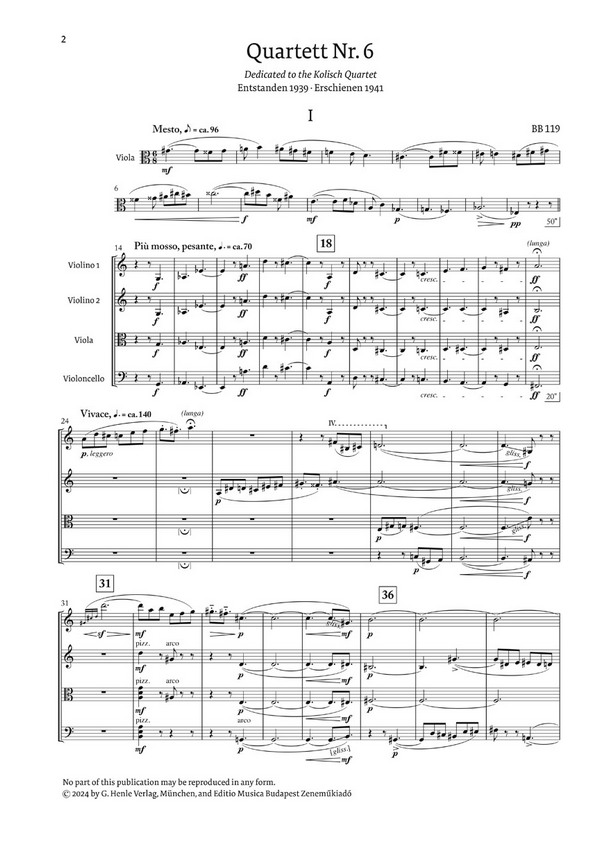 Streichquartett Nr.6