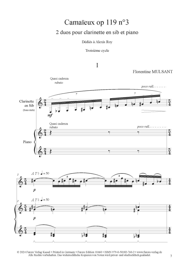 Camaieux op.119 no.3 Troisième cycle (2024)