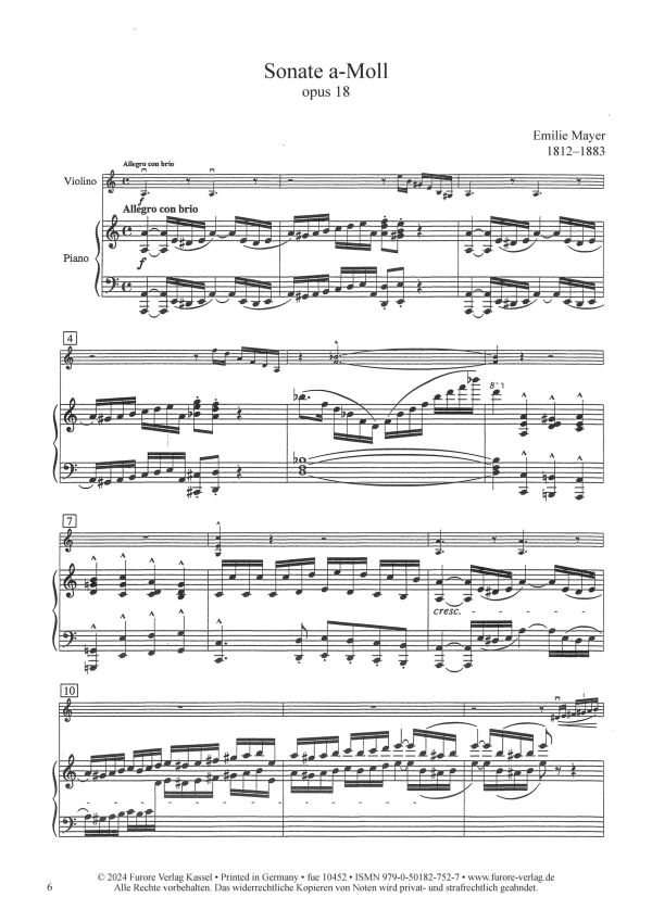 Sonate a-Moll op.18 (1864)