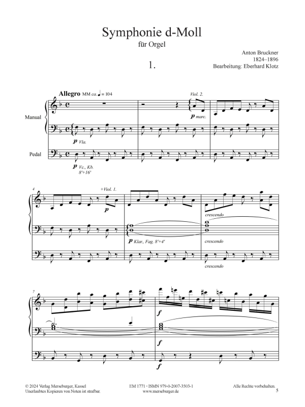 Sinfonie d-Moll Nr.0  (1869) 'Die Nullte'