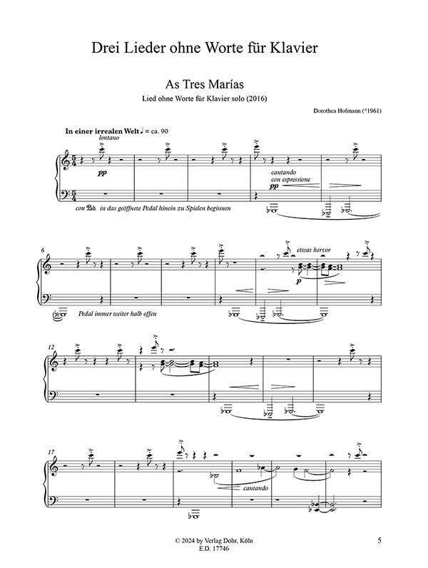3 Lieder ohne Worte (3 Songs without Words)