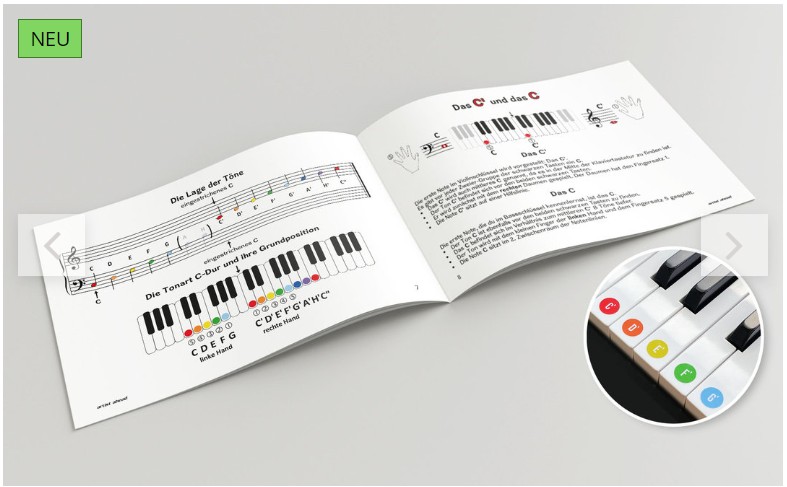 Meine Klavierschule mit bunten Noten! (+QR-Codes & Download)