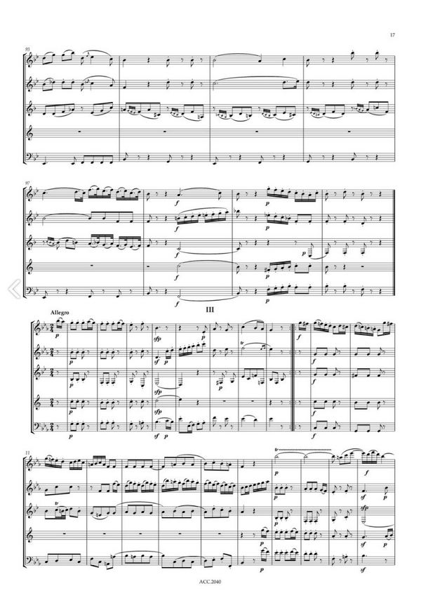 Bläserquintett Es-Dur KV614
