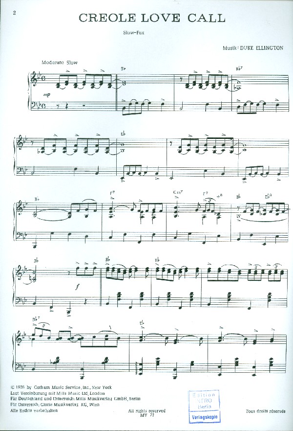 Creole love call: