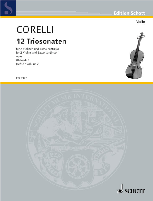 12 Triosonaten op.1 Band 2 (Nr.4-6)