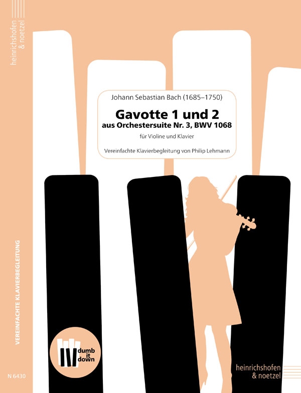 Gavotte 1 und 2 aus der Orchestersuite Nr.3, BWV 1068  (+QR-Codes)