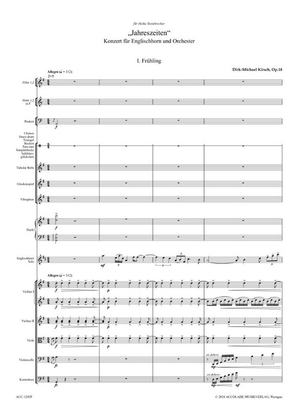 Konzert  op.18 "Jahreszeiten"