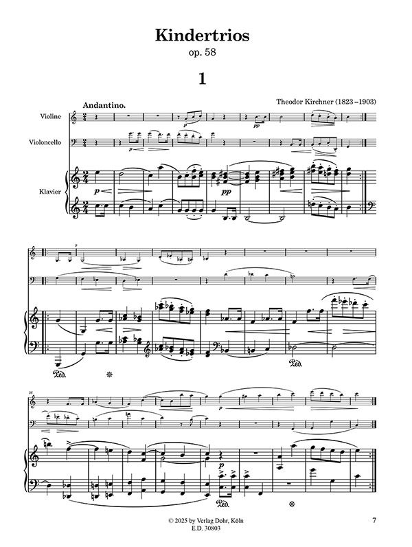 Kindertrios (Children Trios) op.58